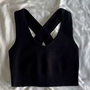 Express crop sweater tank